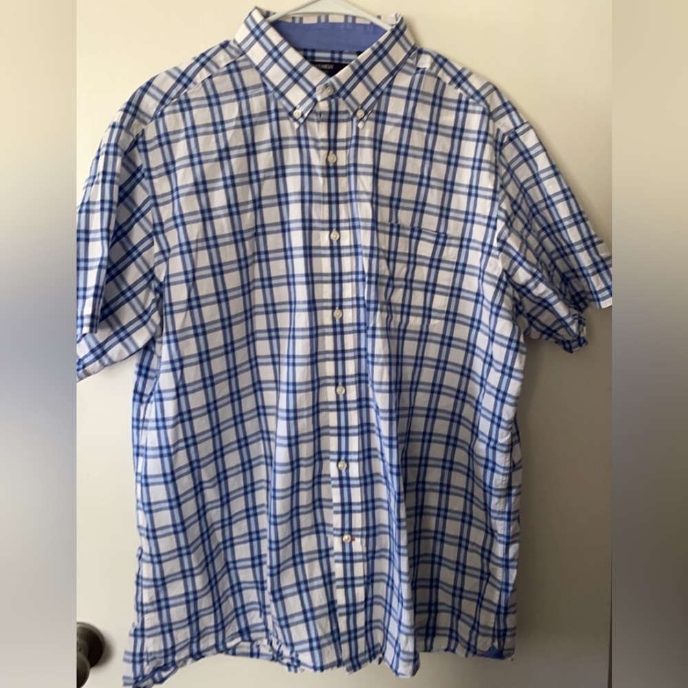 Mens short sleeve button down